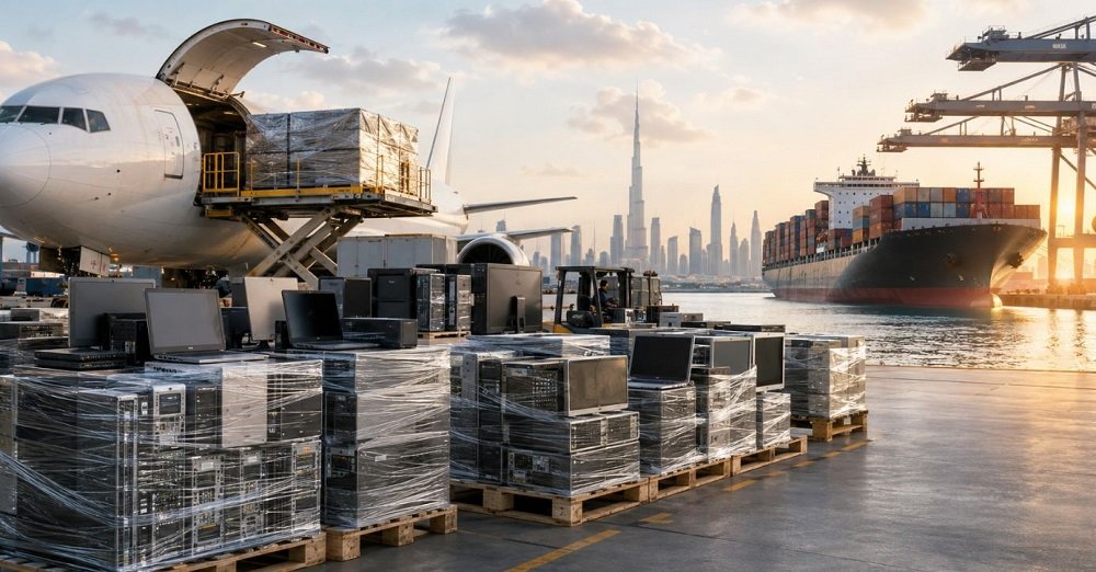 Containerised sea freight handled by AL-jarazi through Salalah Port, Oman