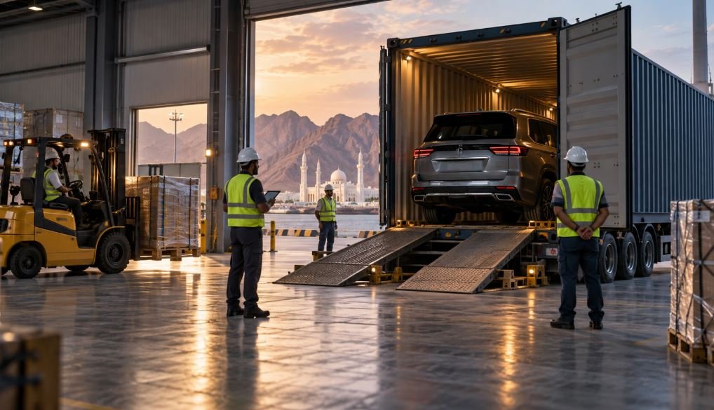 AL-jarazi freight and logistics operations at Salalah, Oman